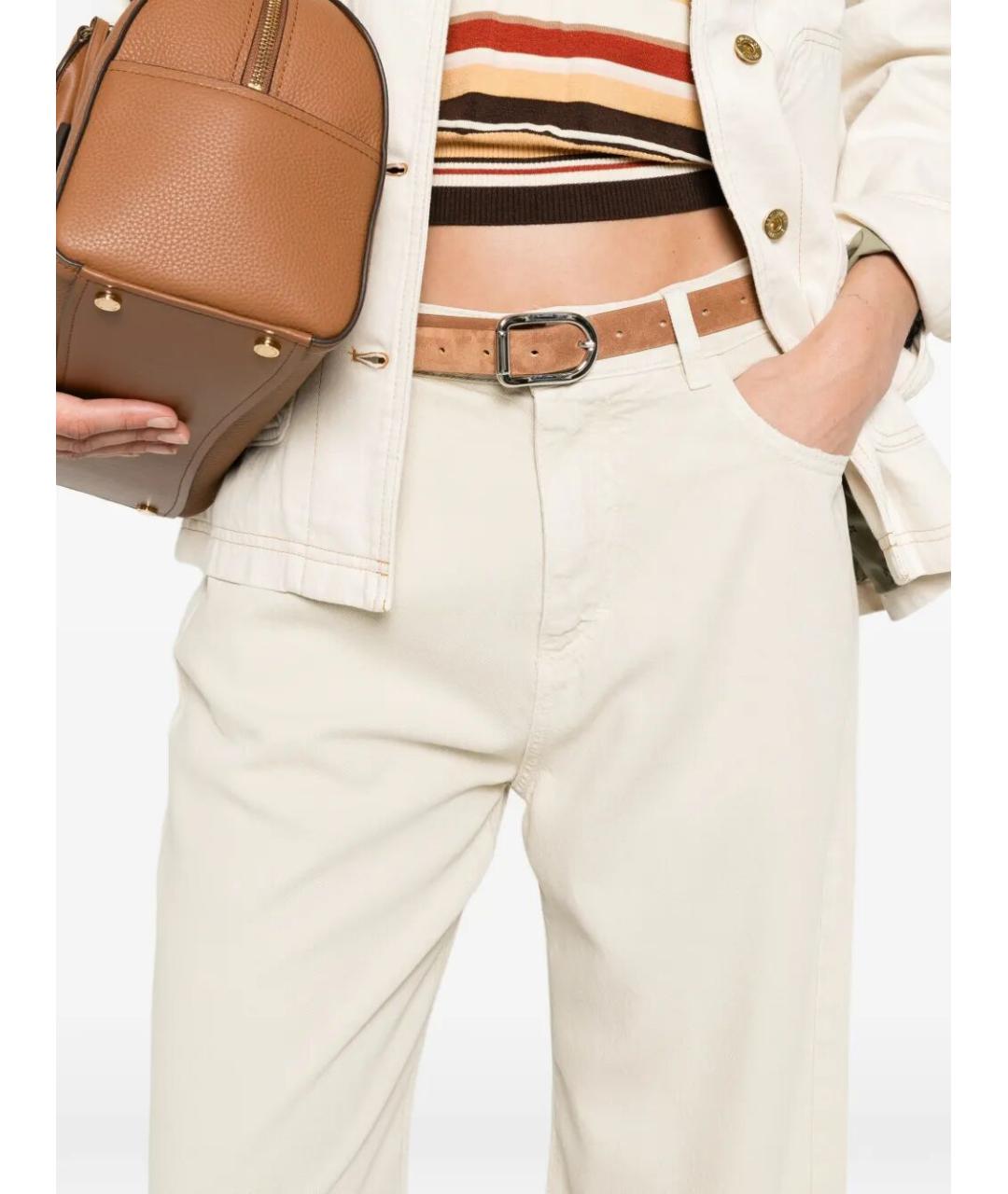 ICON DENIM Бежевые прямые джинсы, фото 4