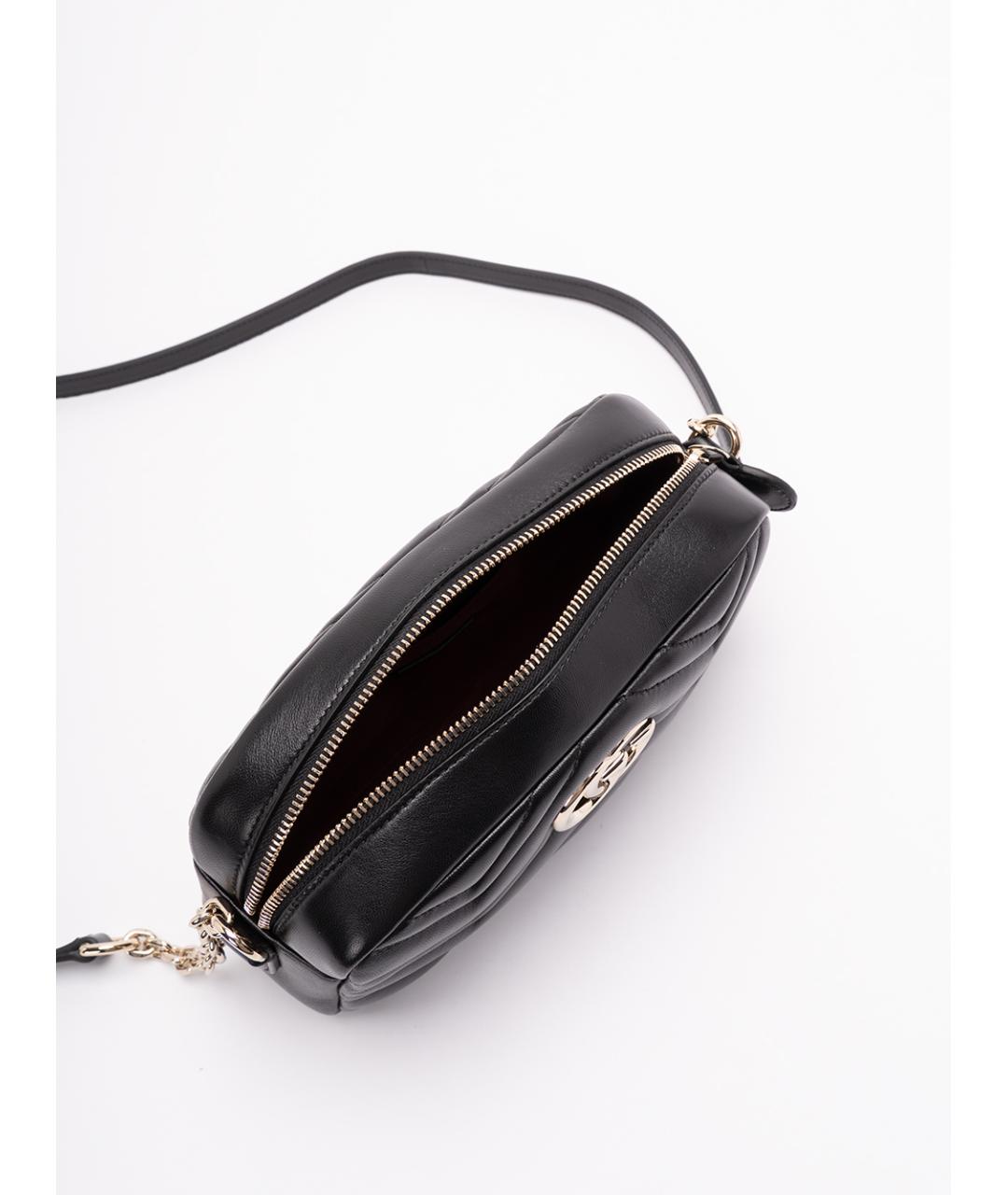 GUCCI Черная кожаная сумка через плечо, фото 6