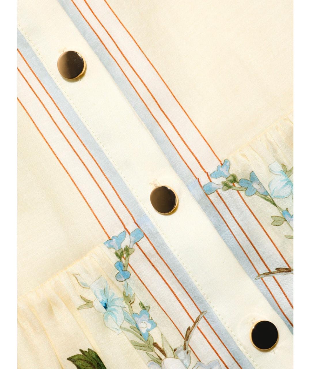 SELF-PORTRAIT Мульти хлопковое повседневное платье, фото 6