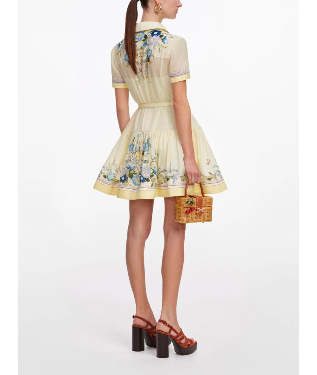 SELF-PORTRAIT Мульти хлопковое повседневное платье, фото 4