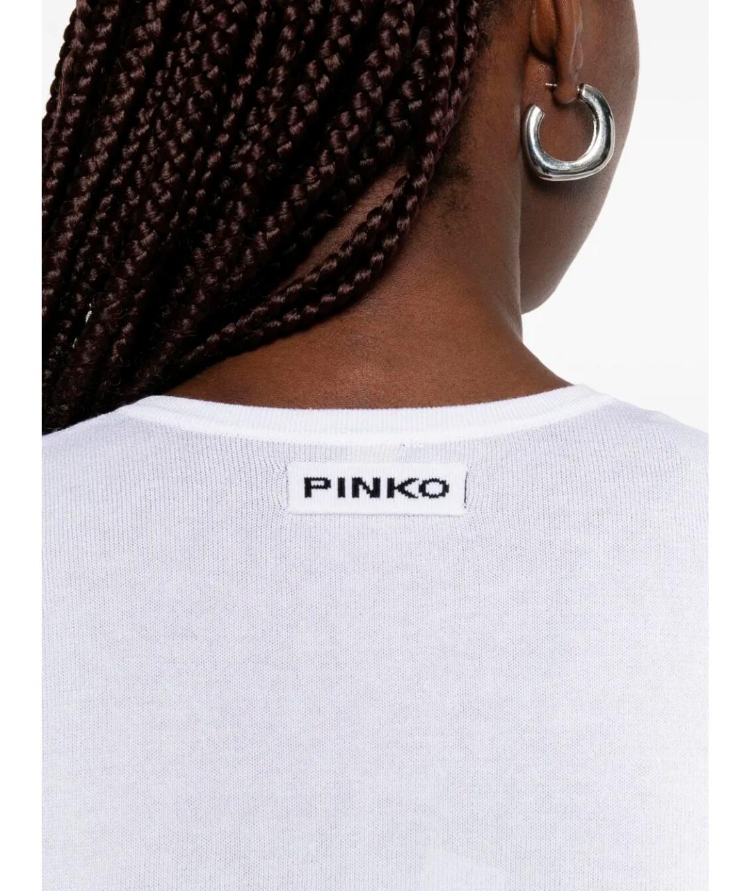 PINKO Белый вискозный кардиган, фото 5
