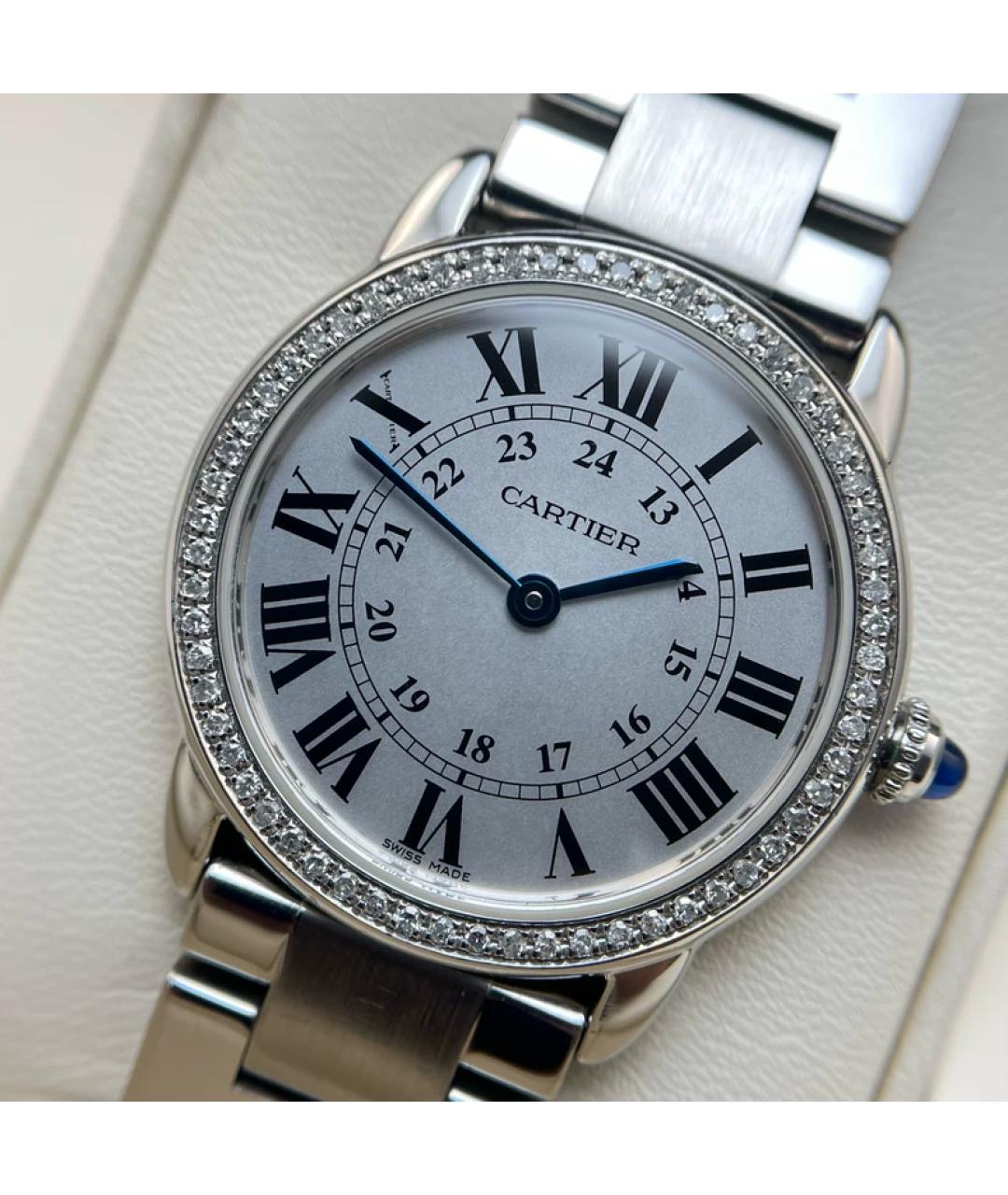 CARTIER Серебряные металлические часы, фото 9