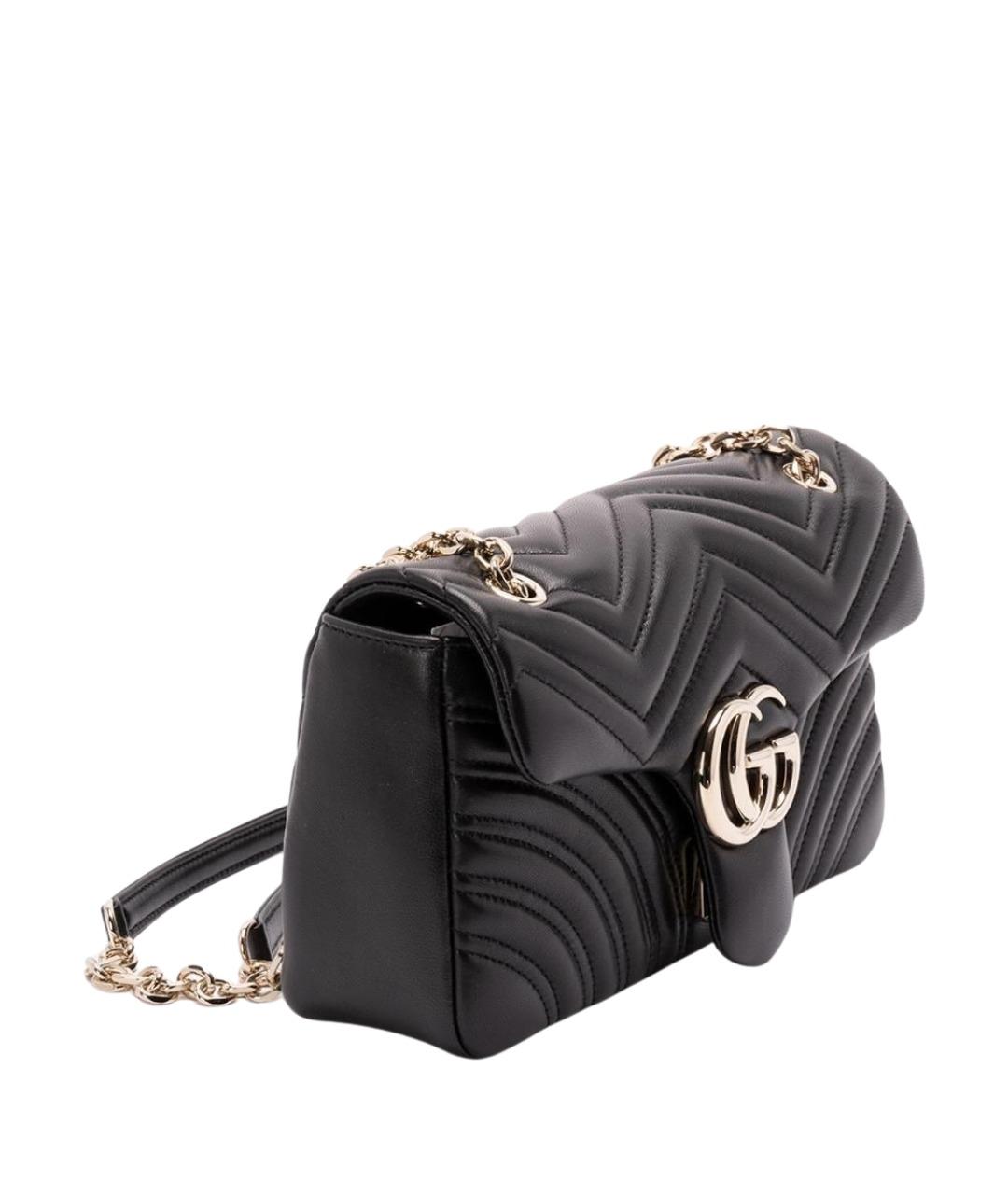 GUCCI Черная кожаная сумка через плечо, фото 3