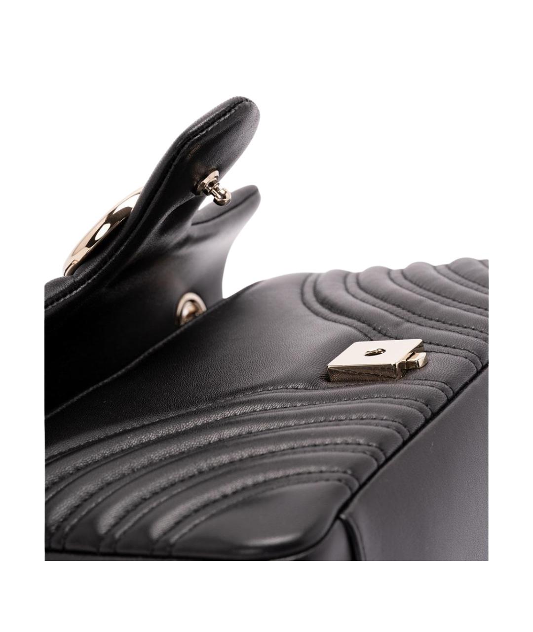 GUCCI Черная кожаная сумка через плечо, фото 4