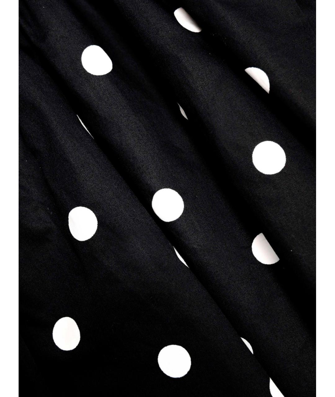 SELF-PORTRAIT Черное хлопковое коктейльное платье, фото 6
