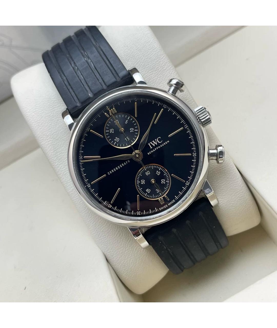 Jaeger LeCoultre Черные металлические часы, фото 2