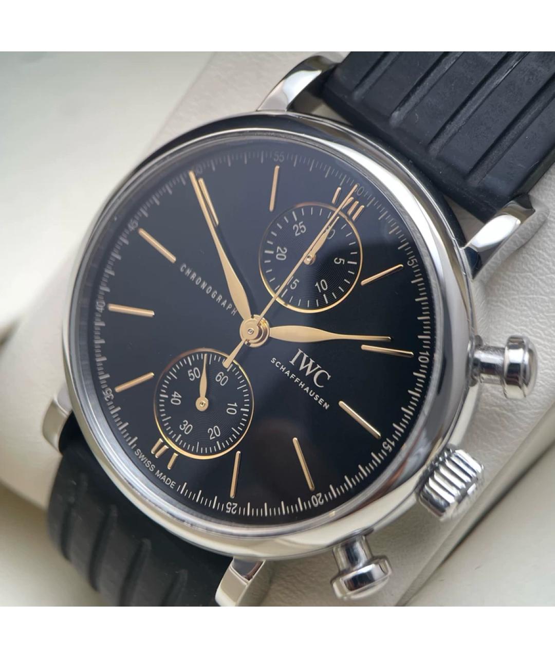 Jaeger LeCoultre Черные металлические часы, фото 9