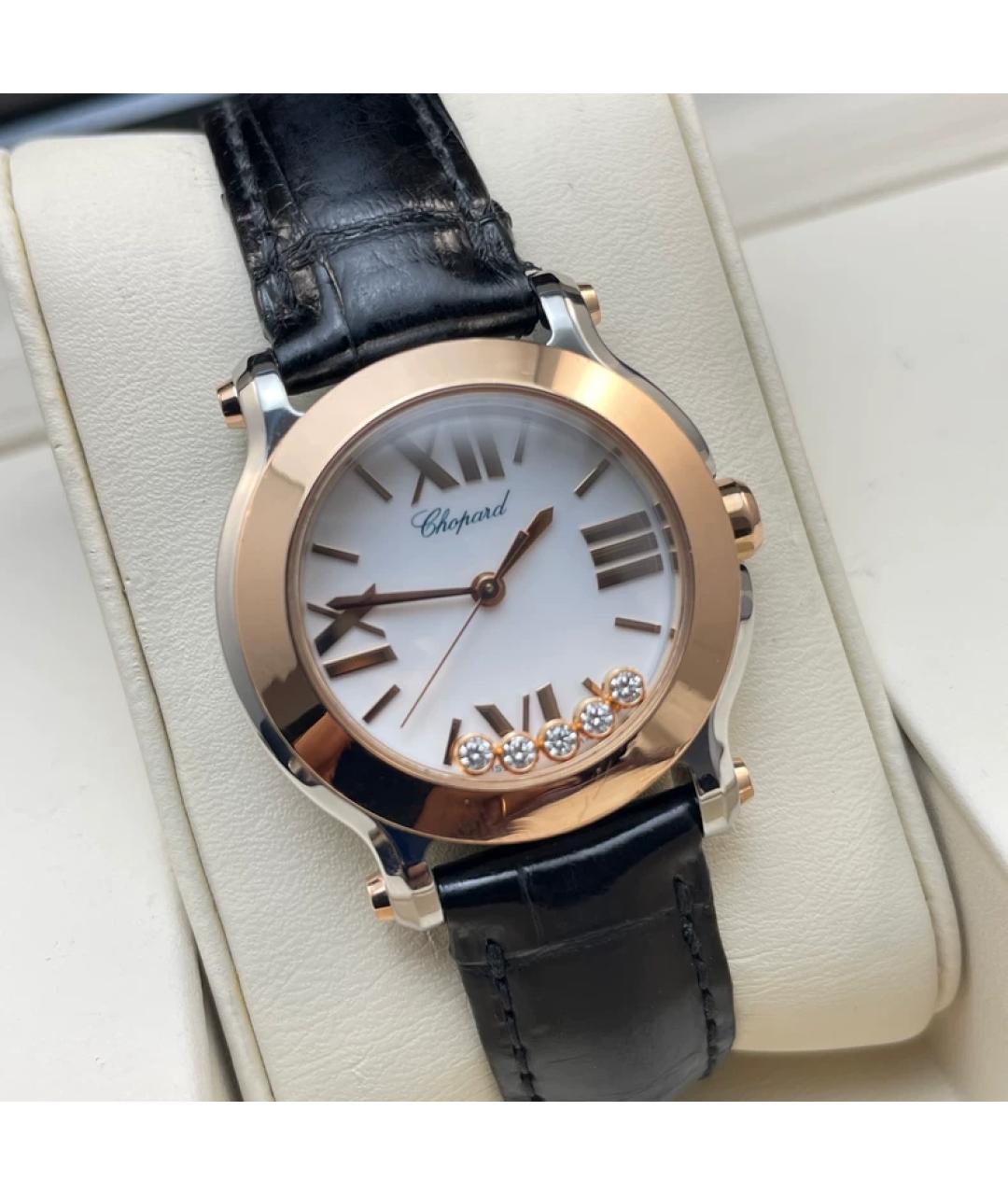 CHOPARD Белые часы из розового золота, фото 2