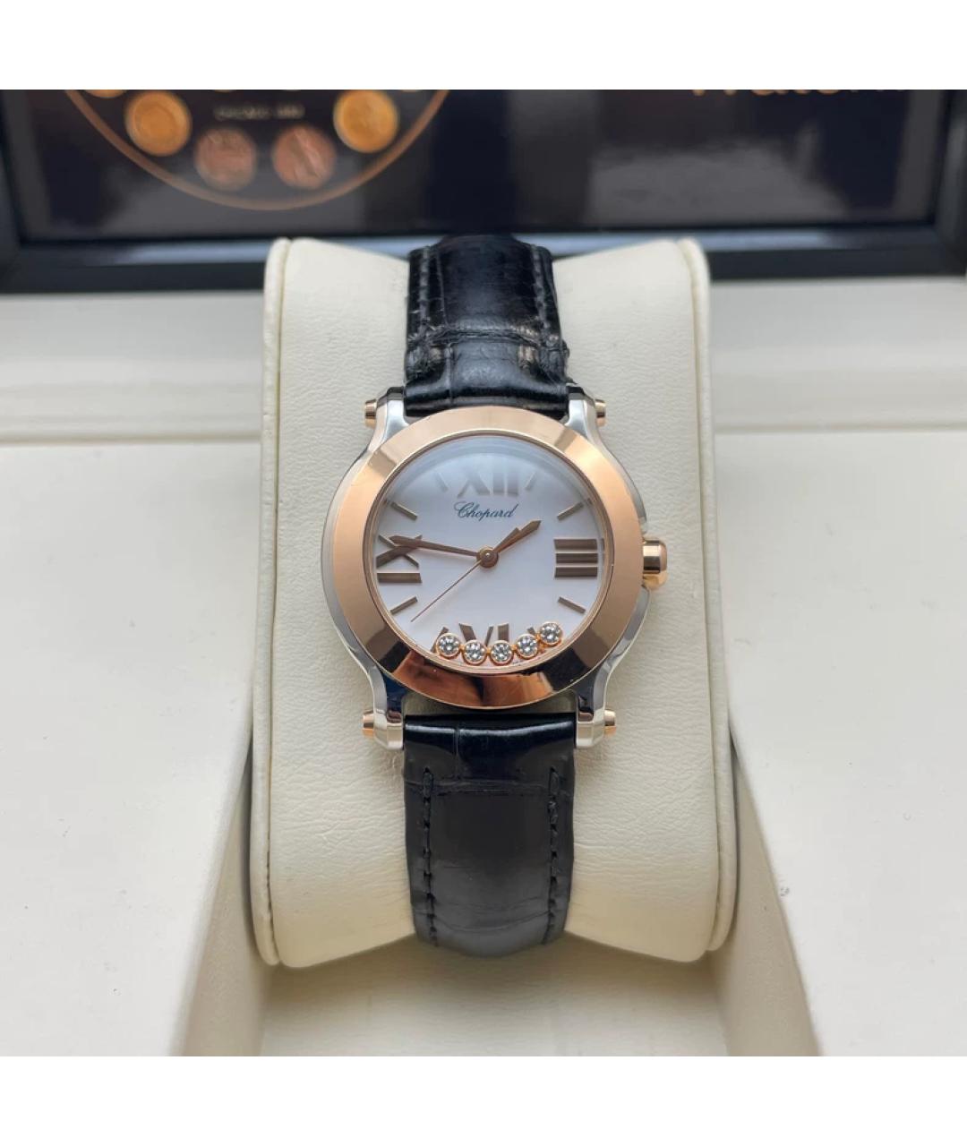 CHOPARD Белые часы из розового золота, фото 8