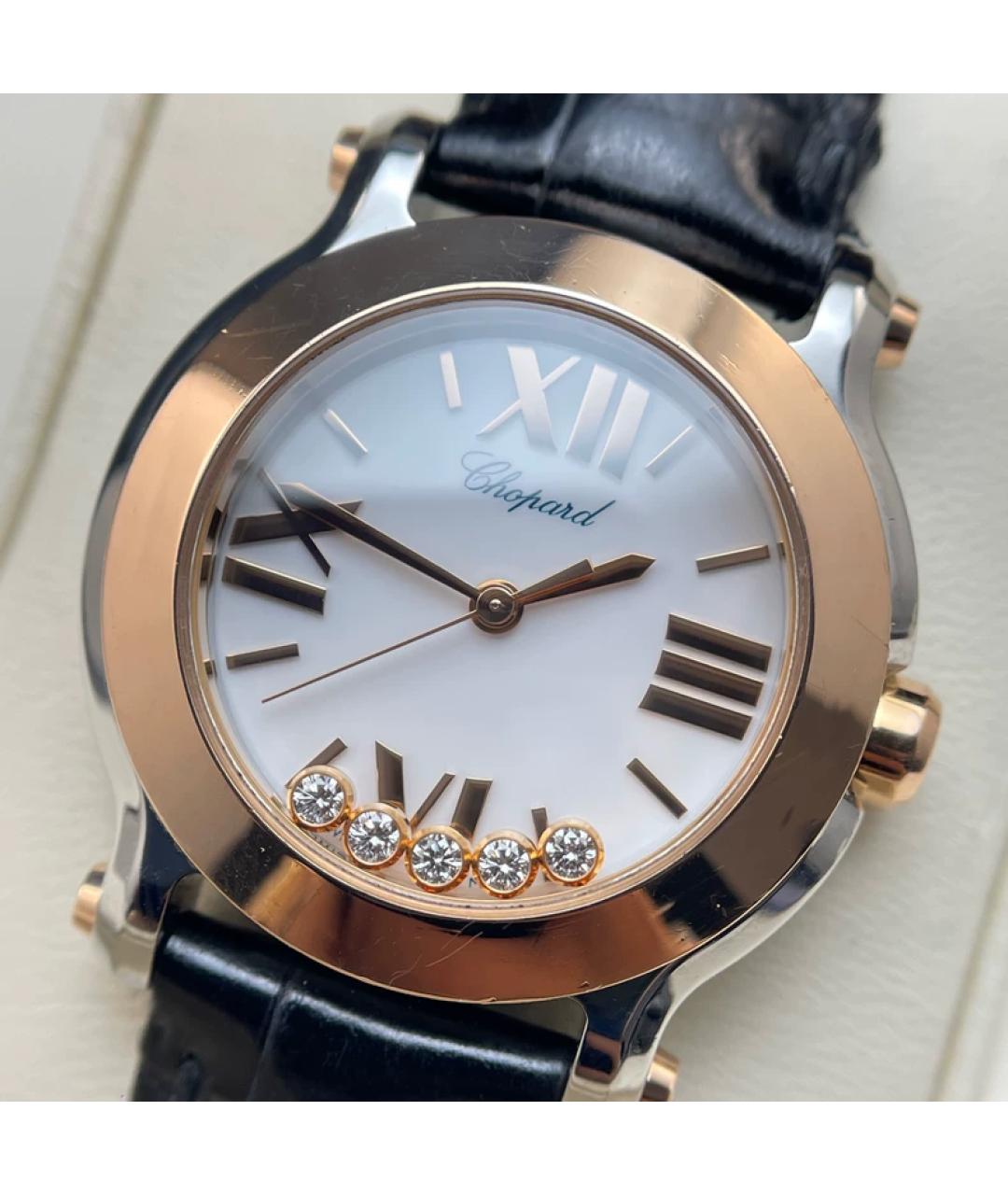 CHOPARD Белые часы из розового золота, фото 9