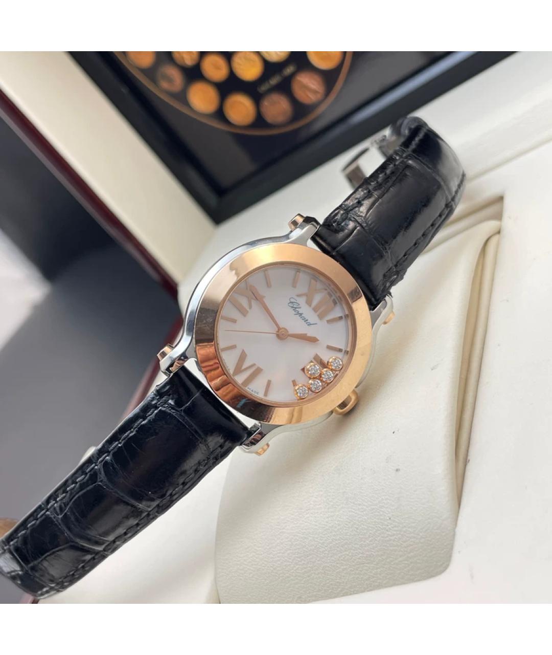 CHOPARD Белые часы из розового золота, фото 6