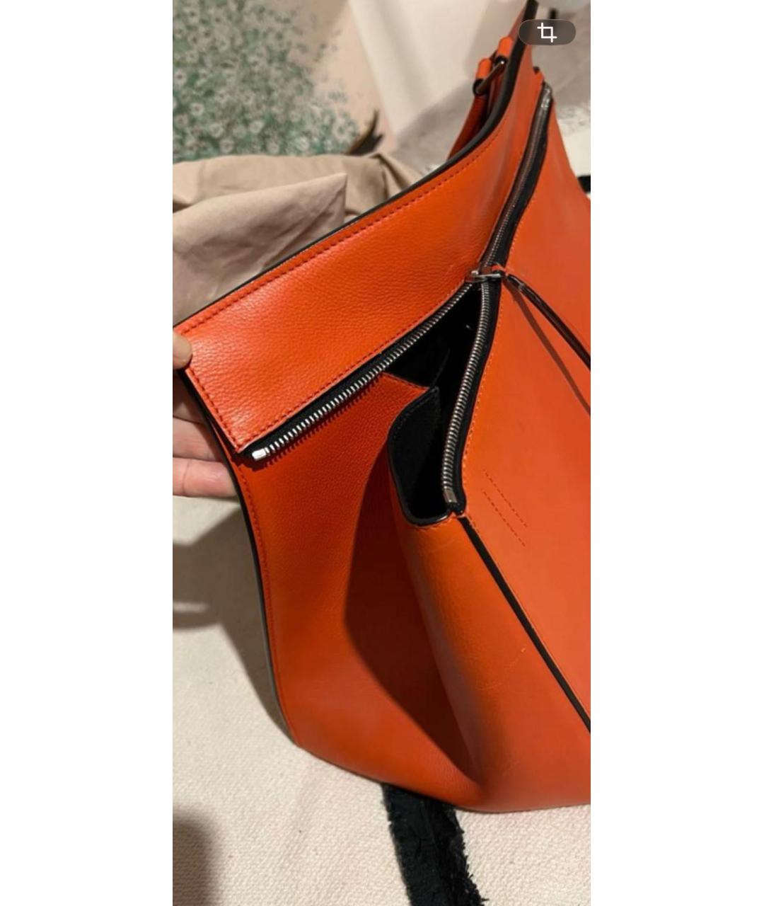 CELINE Красная кожаная сумка через плечо, фото 4