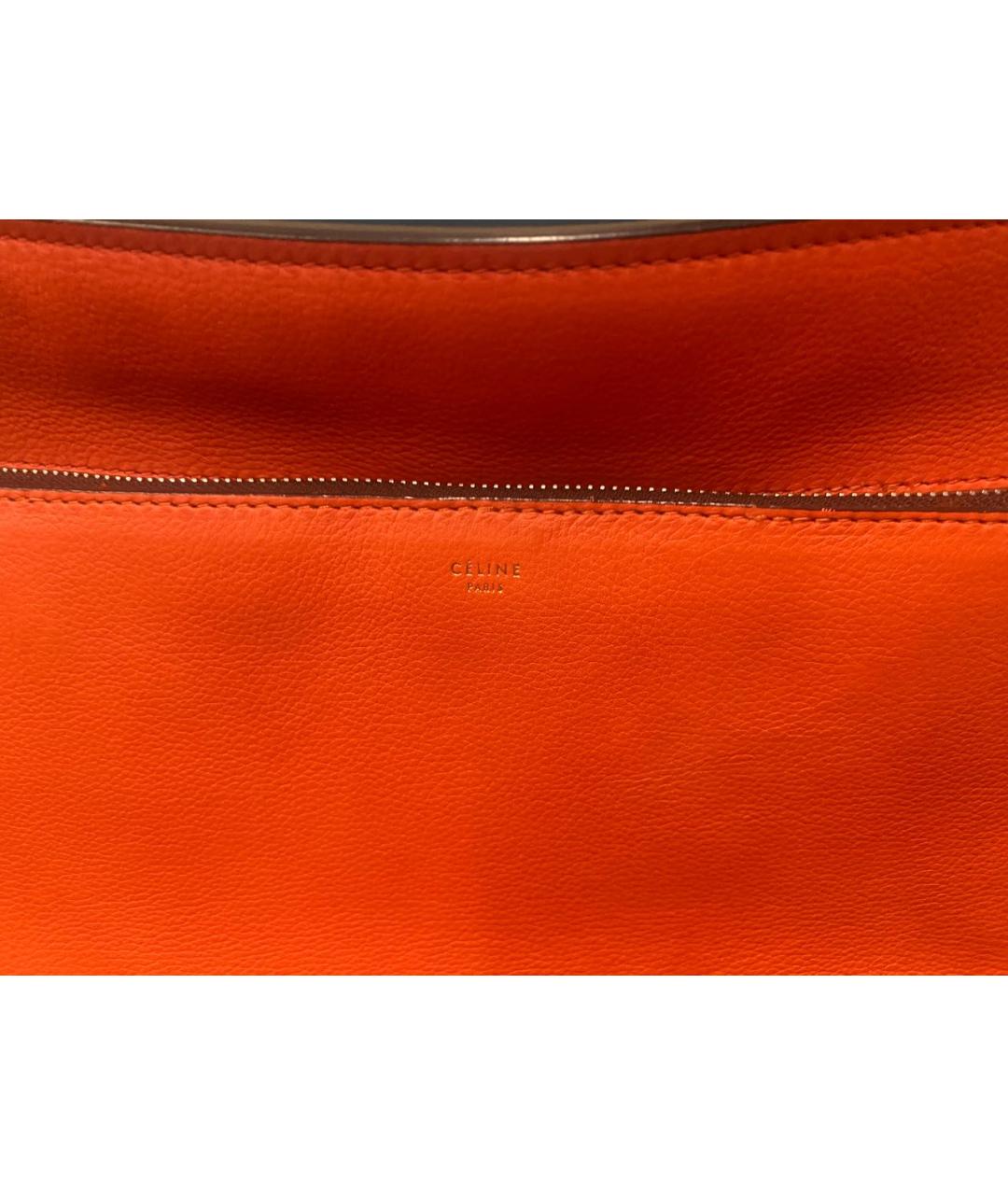 CELINE Красная кожаная сумка через плечо, фото 2