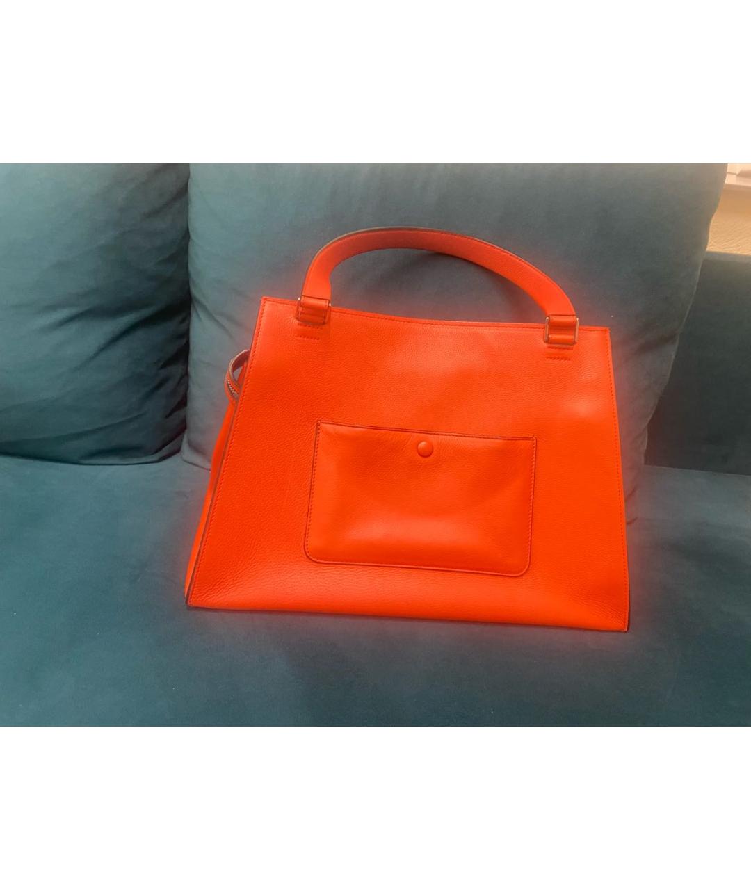 CELINE Красная кожаная сумка через плечо, фото 3