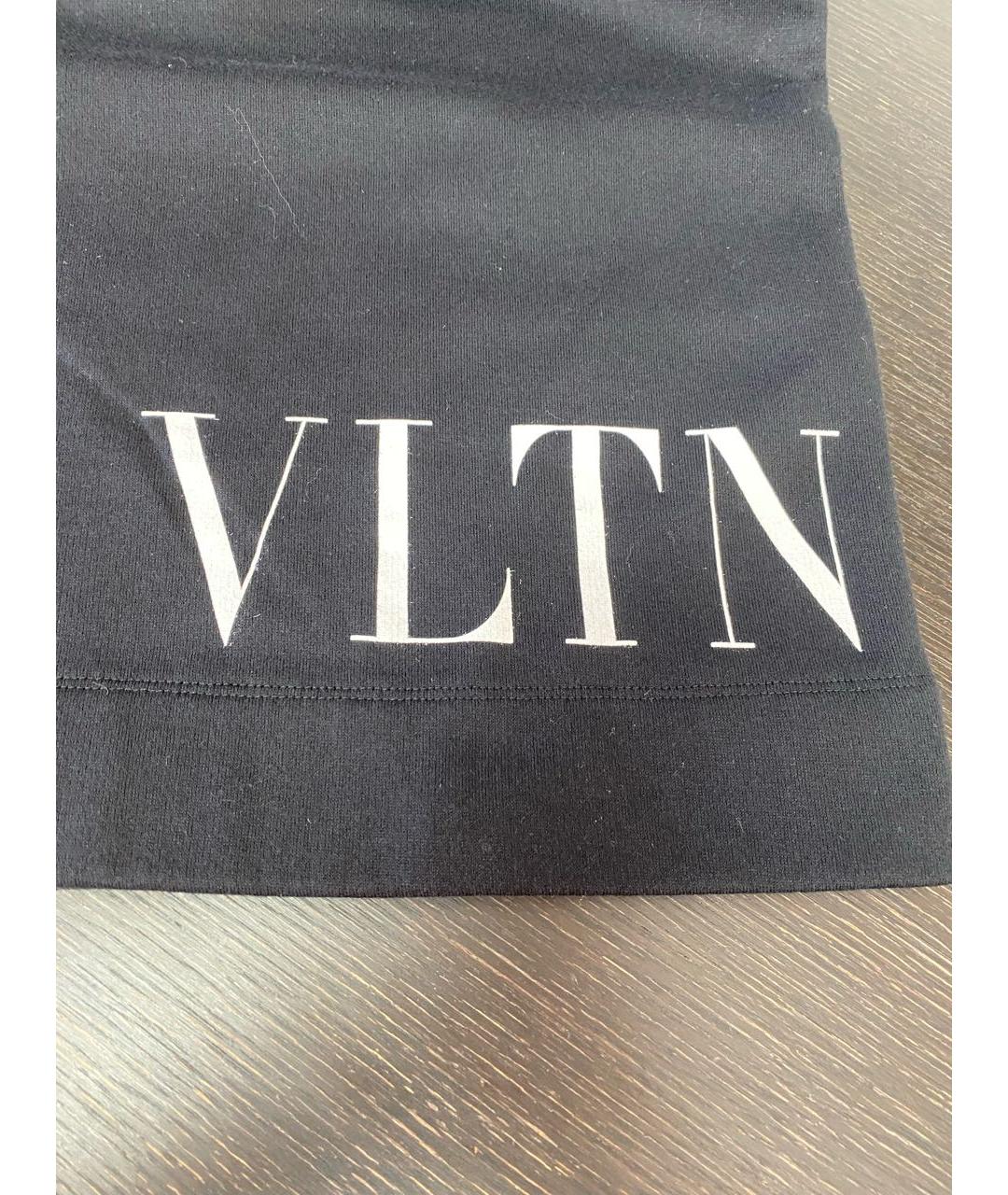 VALENTINO Черное хлопковое повседневное платье, фото 4