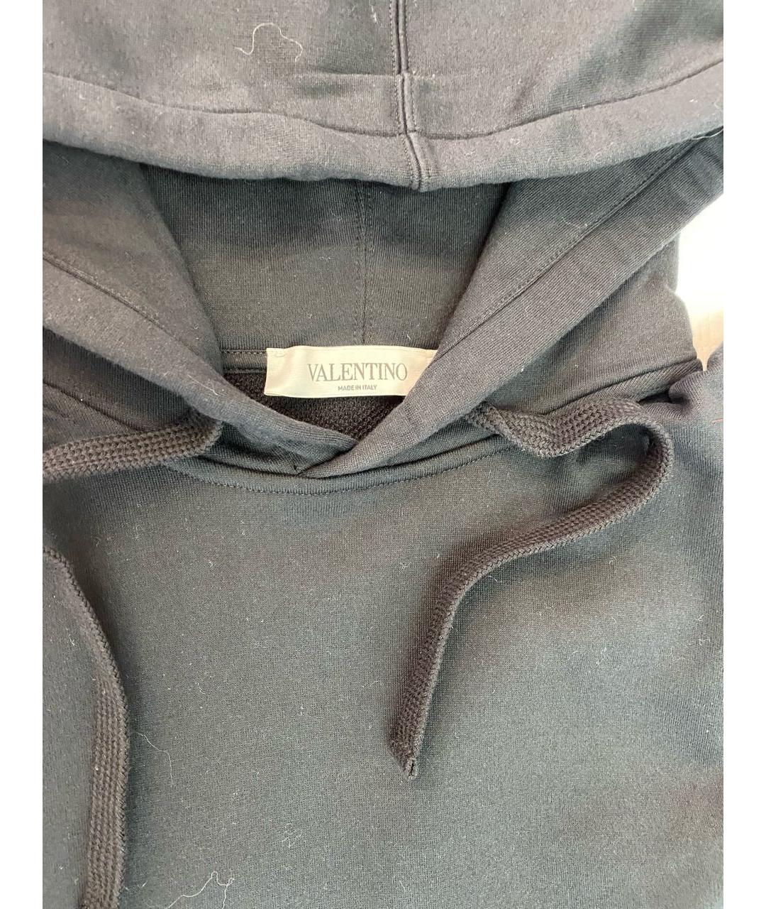 VALENTINO Черное хлопковое повседневное платье, фото 3