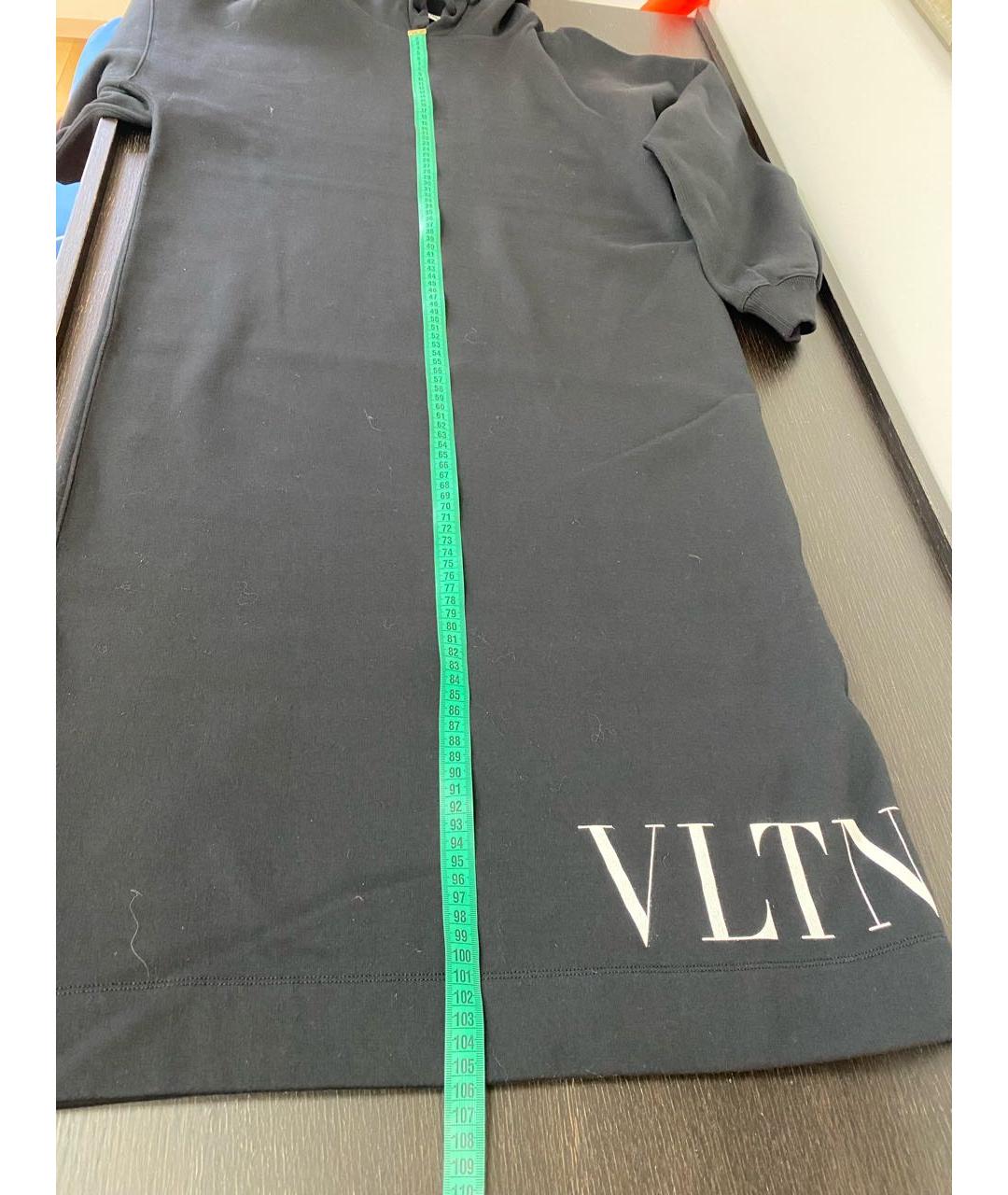 VALENTINO Черное хлопковое повседневное платье, фото 5