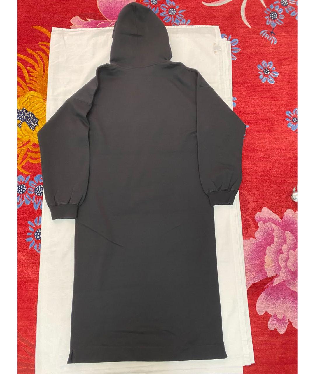 VALENTINO Черное хлопковое повседневное платье, фото 2
