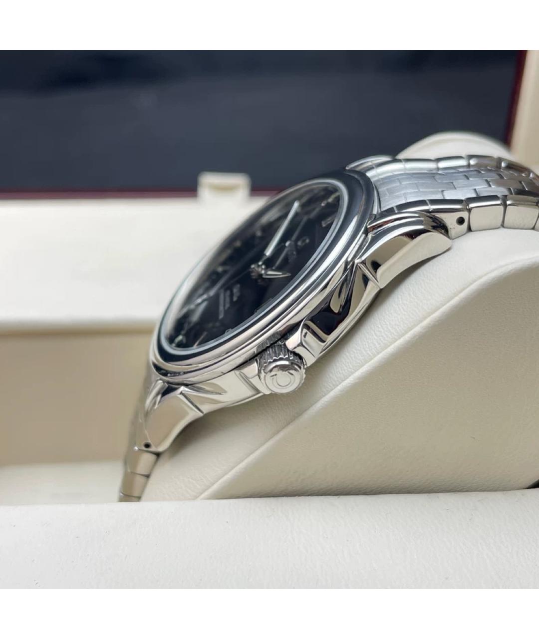 LONGINES Черные металлические часы, фото 4