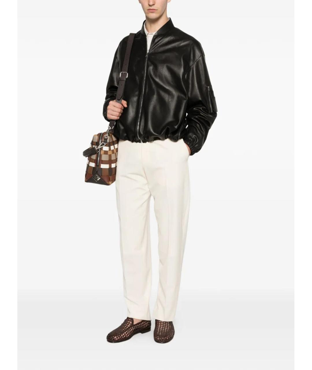 FENDI Шерстяные повседневные брюки, фото 3