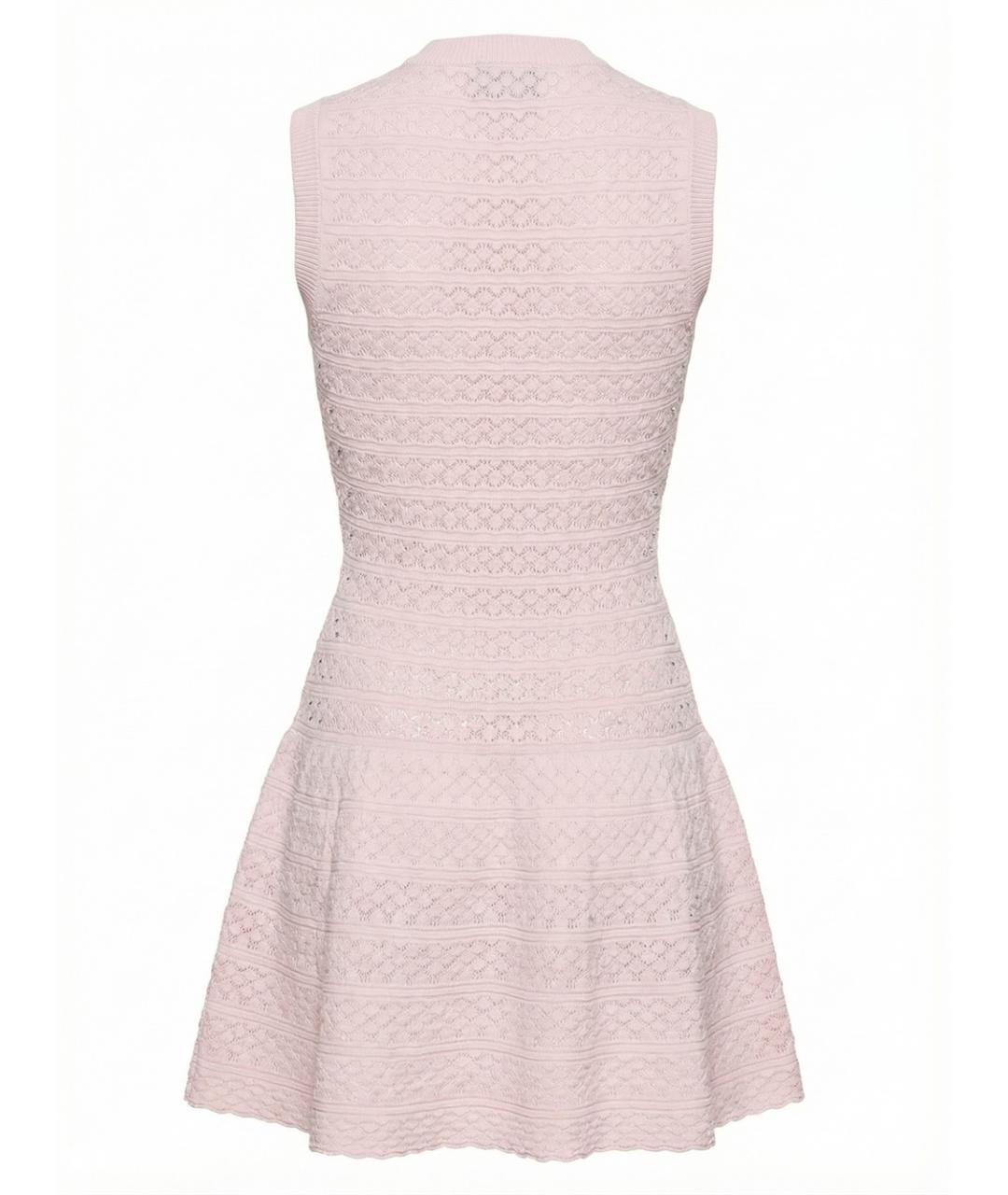 SELF-PORTRAIT Розовое вискозное платье, фото 2