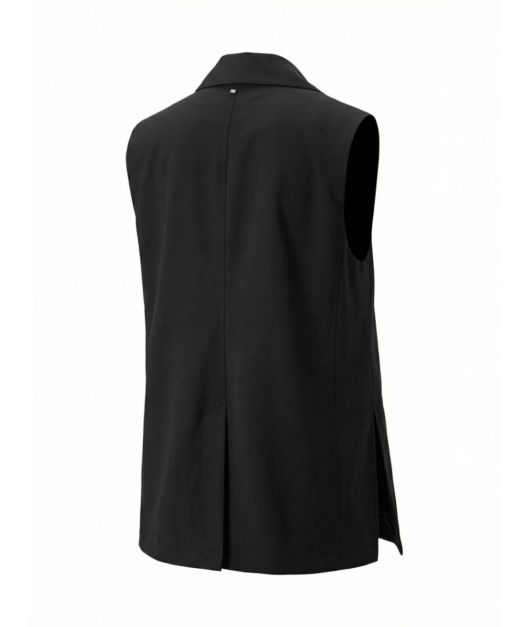 SPORTMAX Черный вискозный жилет, фото 2