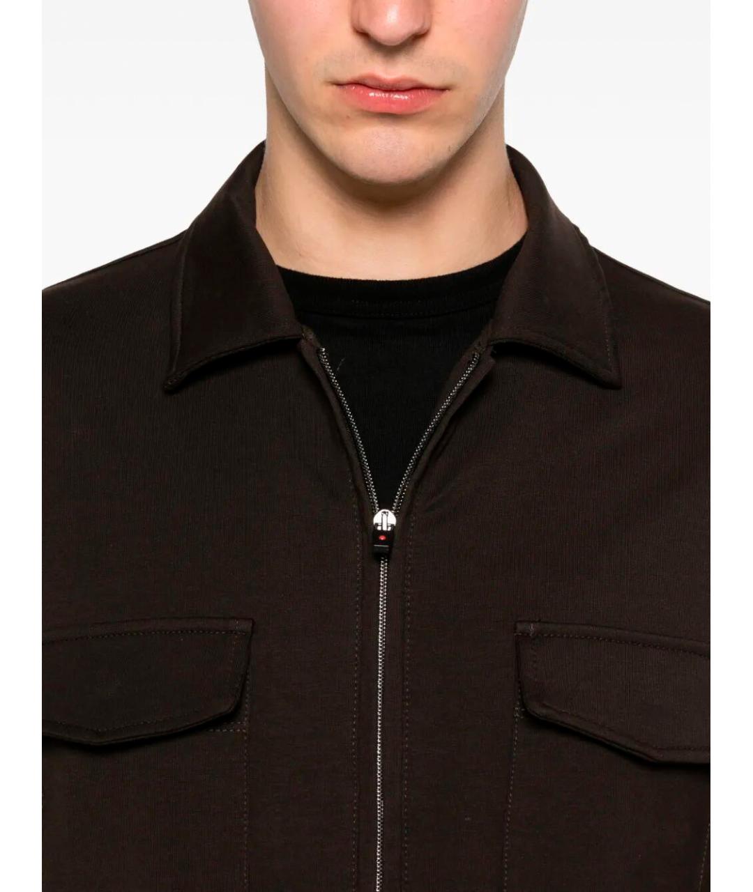 KIRED Коричневая хлопковая куртка, фото 3
