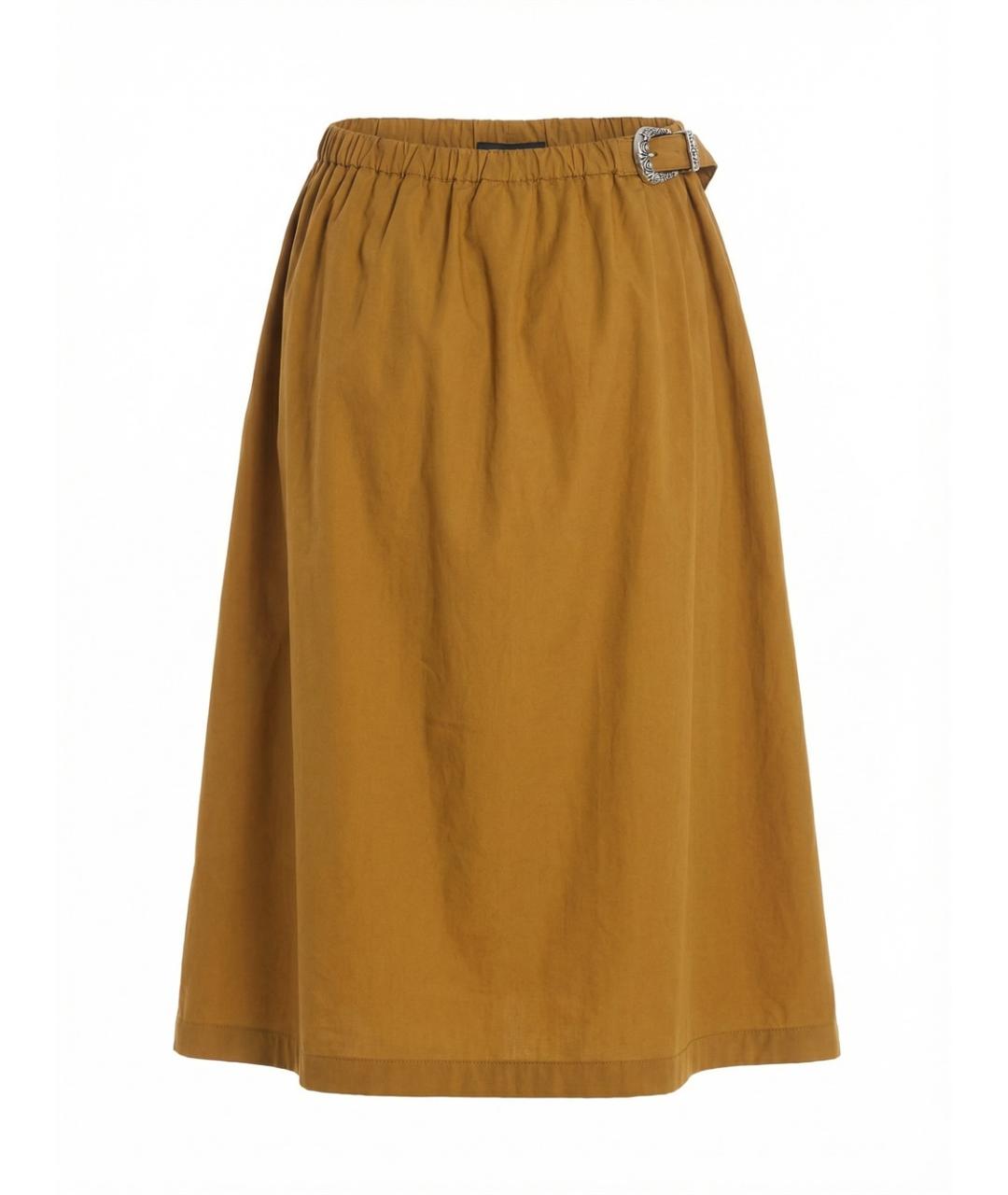 PINKO Горчичная юбка миди, фото 1