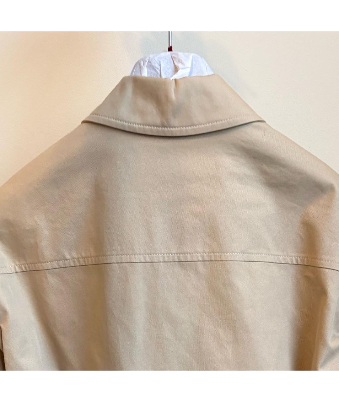 GUCCI Бежевая хлопковая куртка, фото 3