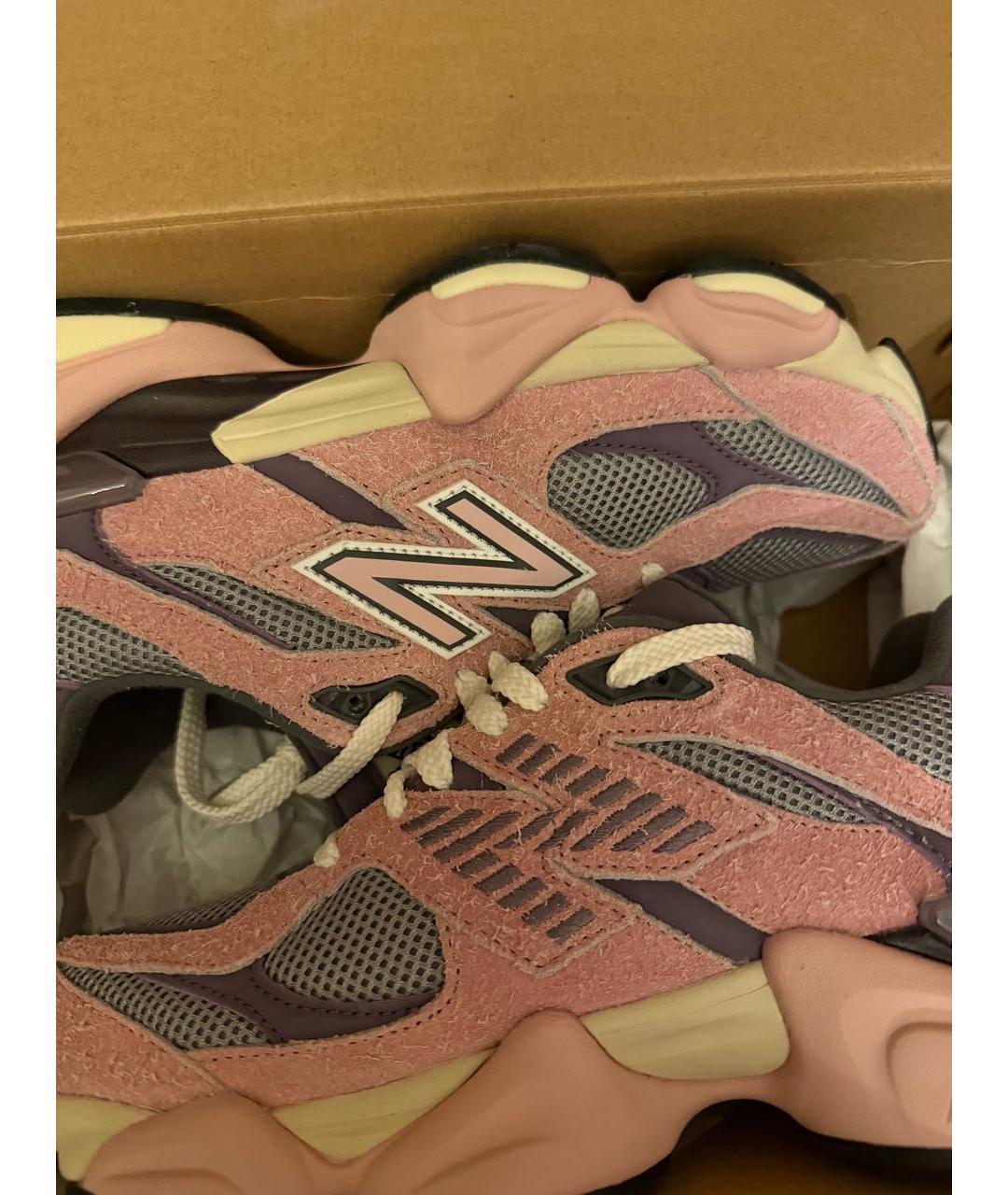 NEW BALANCE Розовые замшевые низкие кроссовки / кеды, фото 4