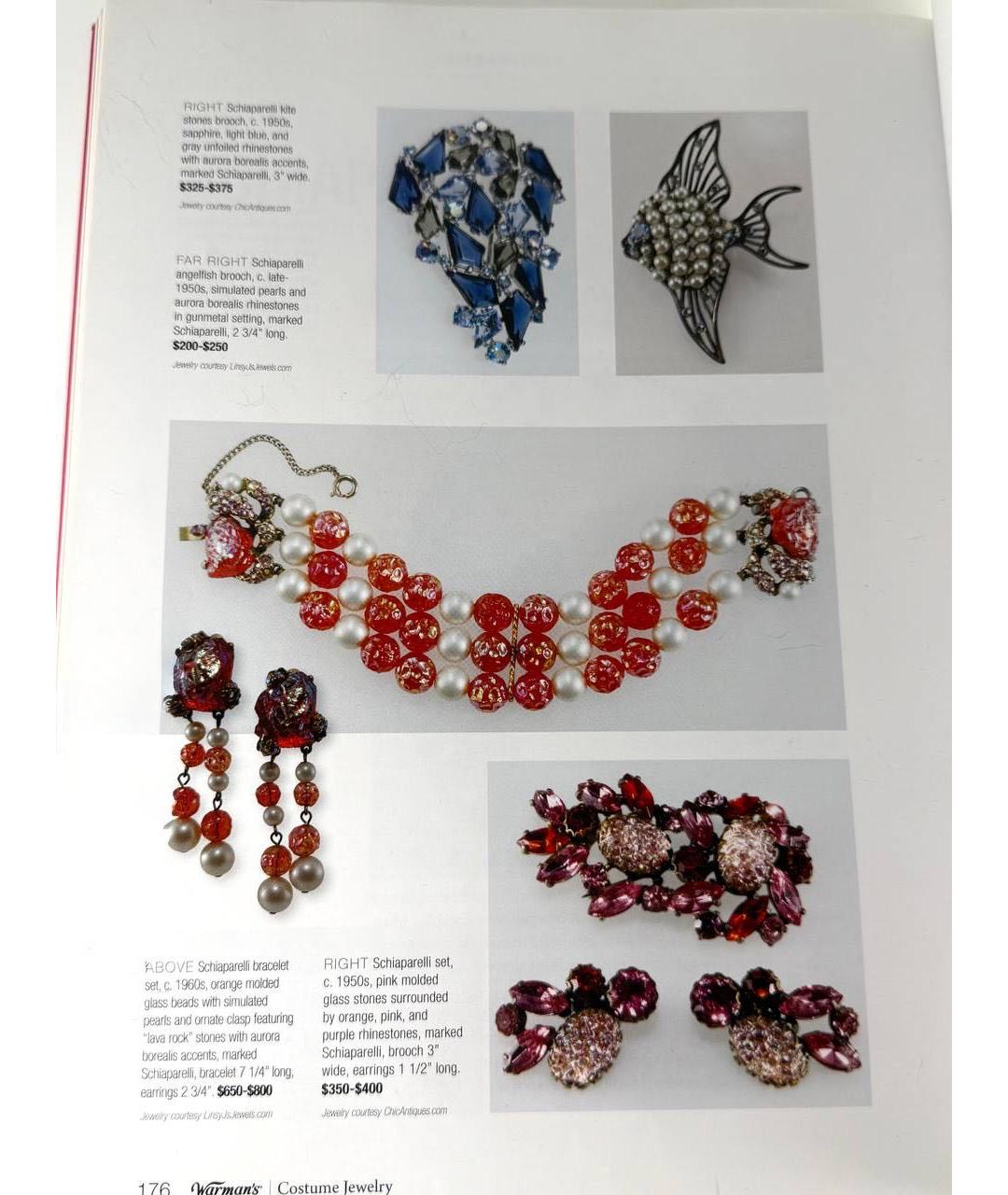 SCHIAPARELLI Зеленые металлические клипсы, фото 6