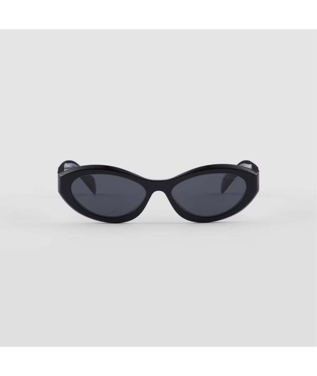 PRADA Черные пластиковые солнцезащитные очки, фото 6