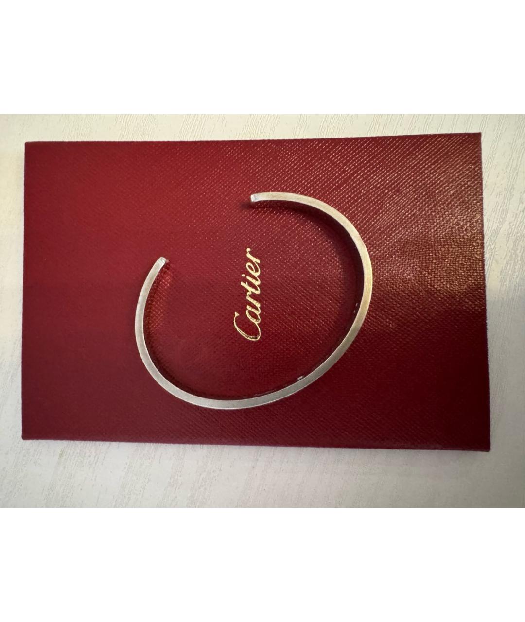 CARTIER Серебрянный браслет из белого золота, фото 2