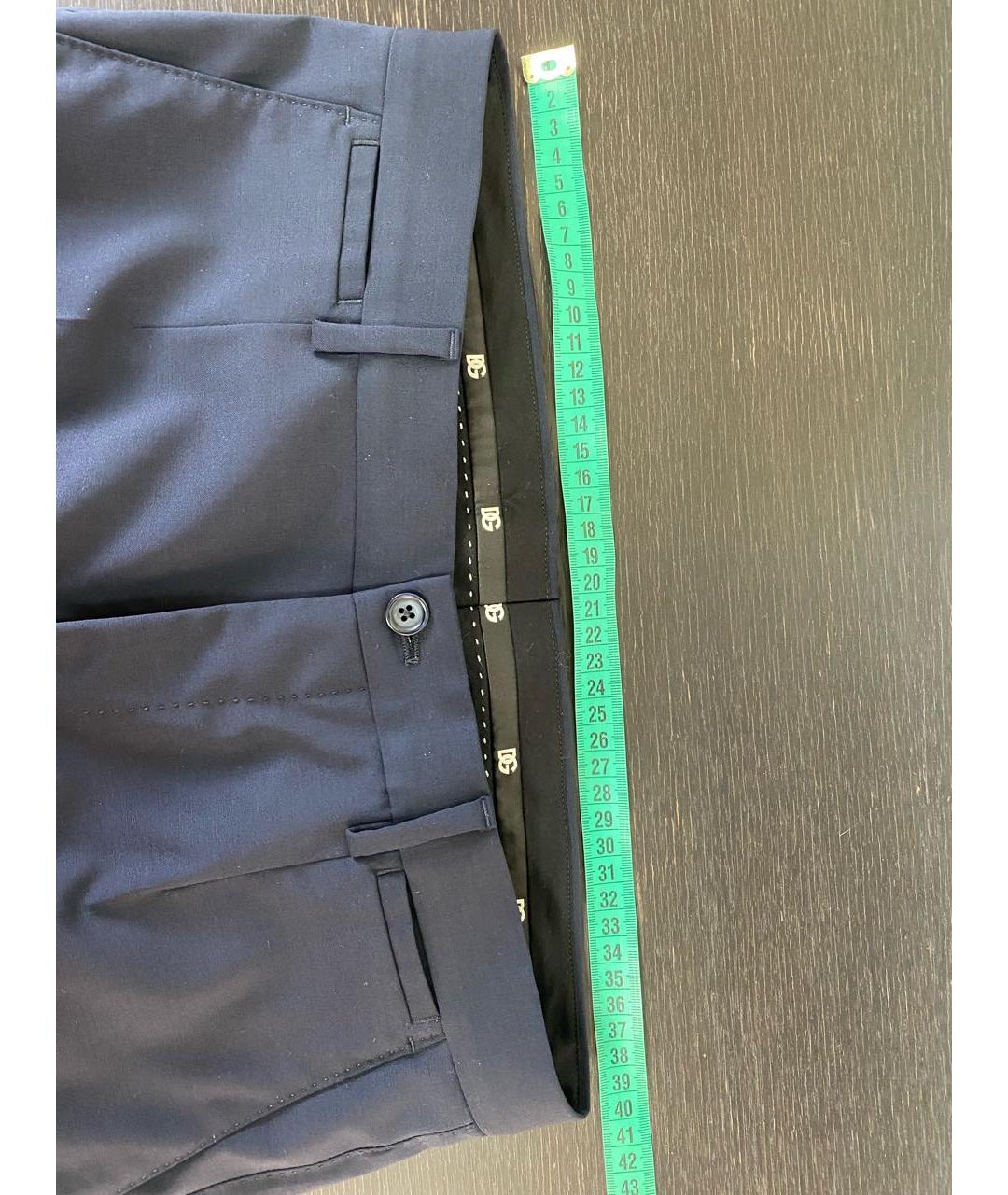 DOLCE&GABBANA Темно-синий классический костюм, фото 6