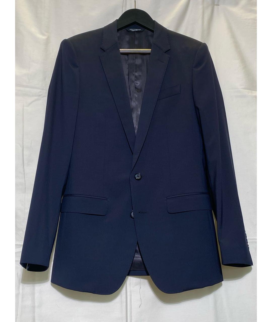 DOLCE&GABBANA Темно-синий классический костюм, фото 9