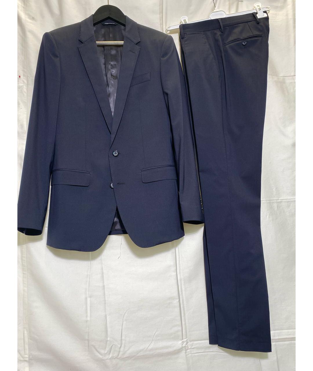 DOLCE&GABBANA Темно-синий классический костюм, фото 5