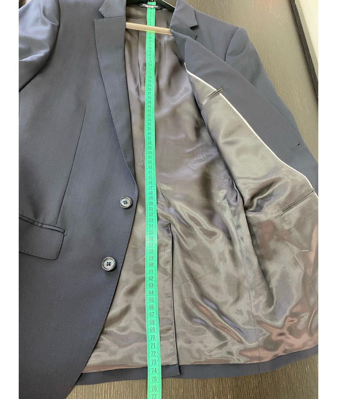 DOLCE&GABBANA Темно-синий классический костюм, фото 8