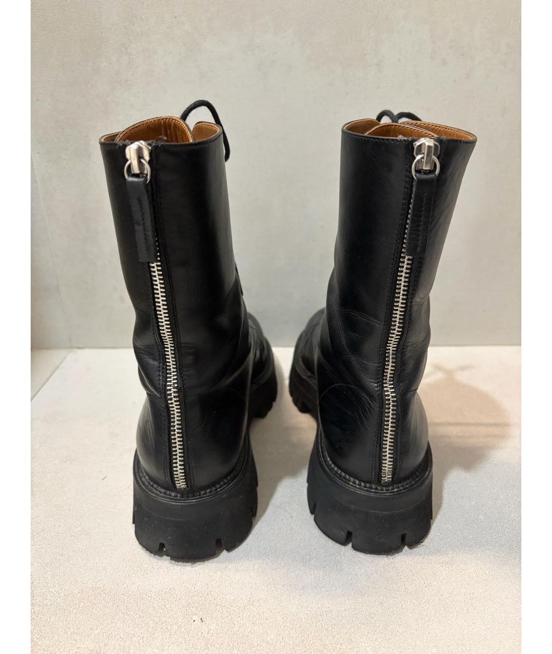 Louise Michail Черные кожаные ботинки, фото 2