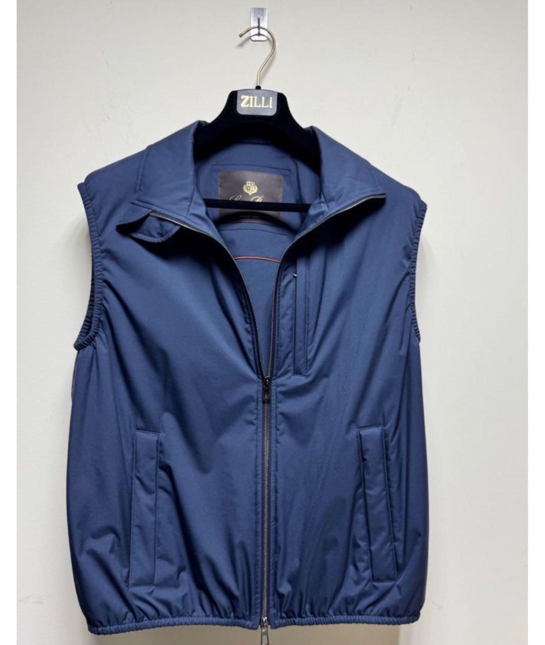 LORO PIANA Синий жилет, фото 5