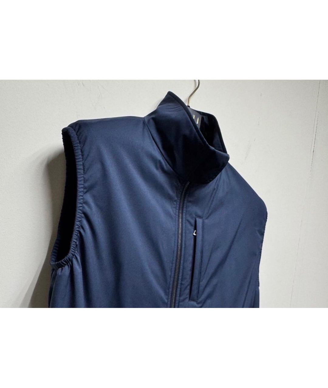 LORO PIANA Синий жилет, фото 4