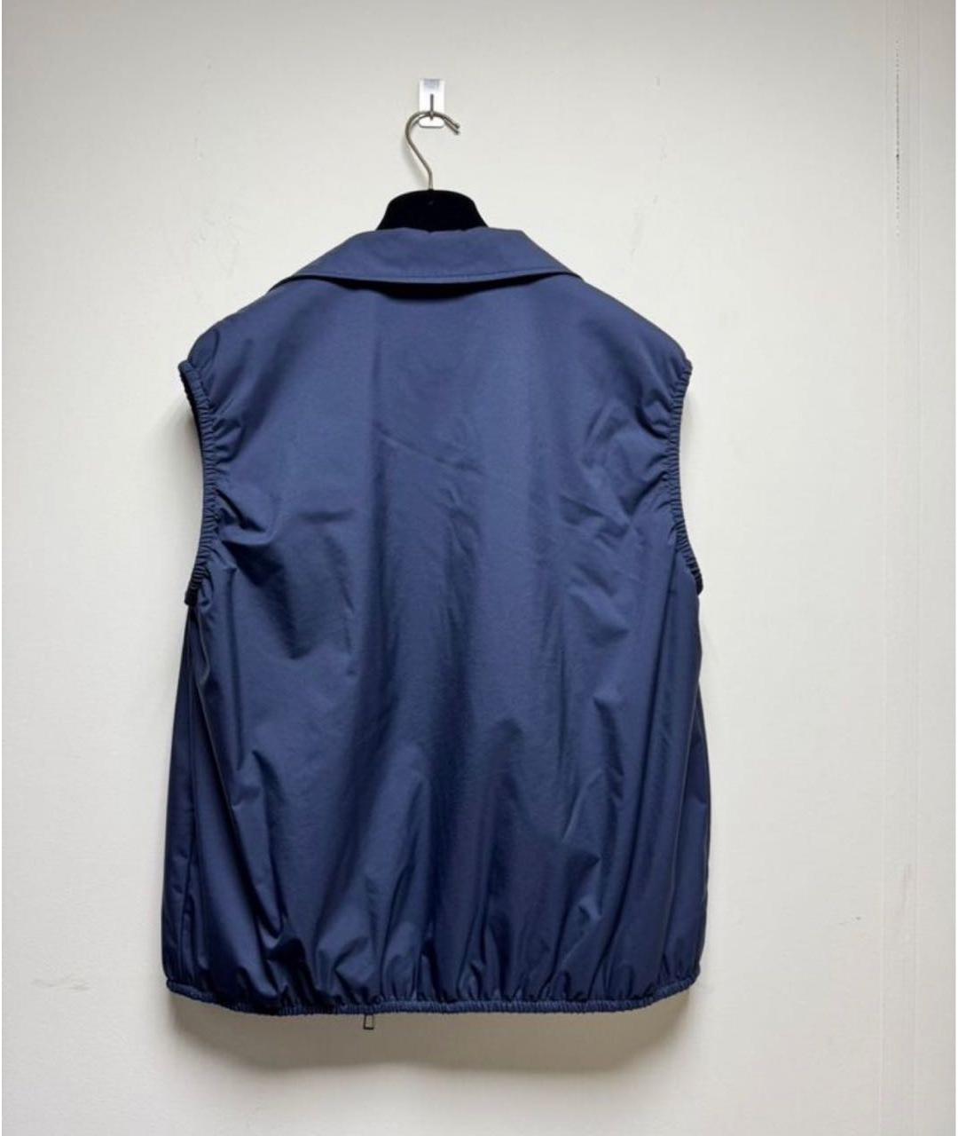 LORO PIANA Синий жилет, фото 2
