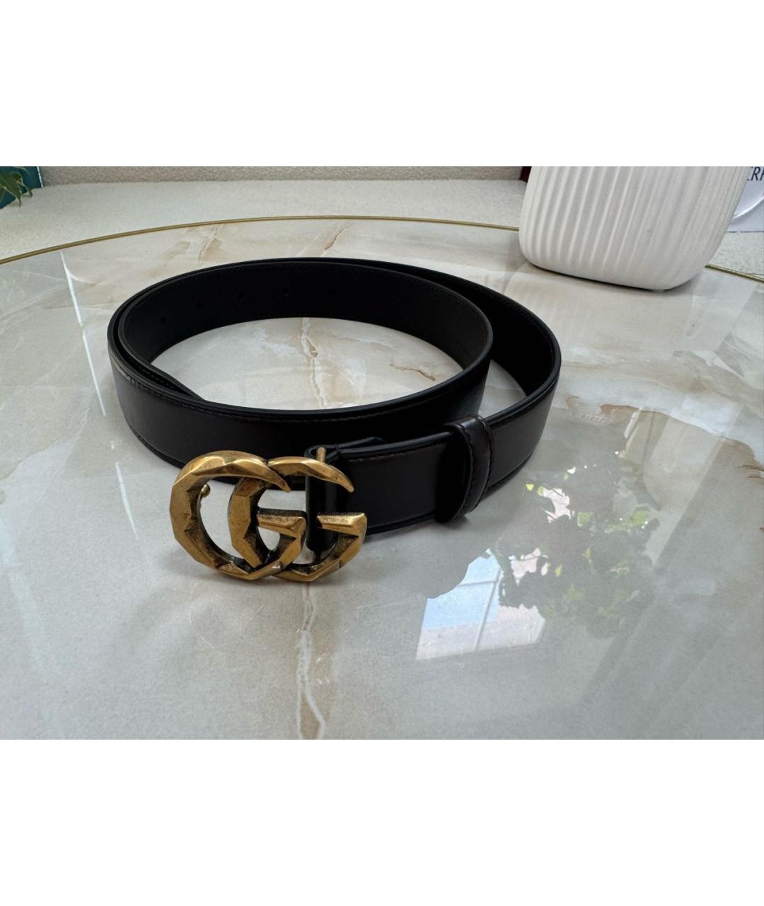 GUCCI Коричневый кожаный ремень, фото 7