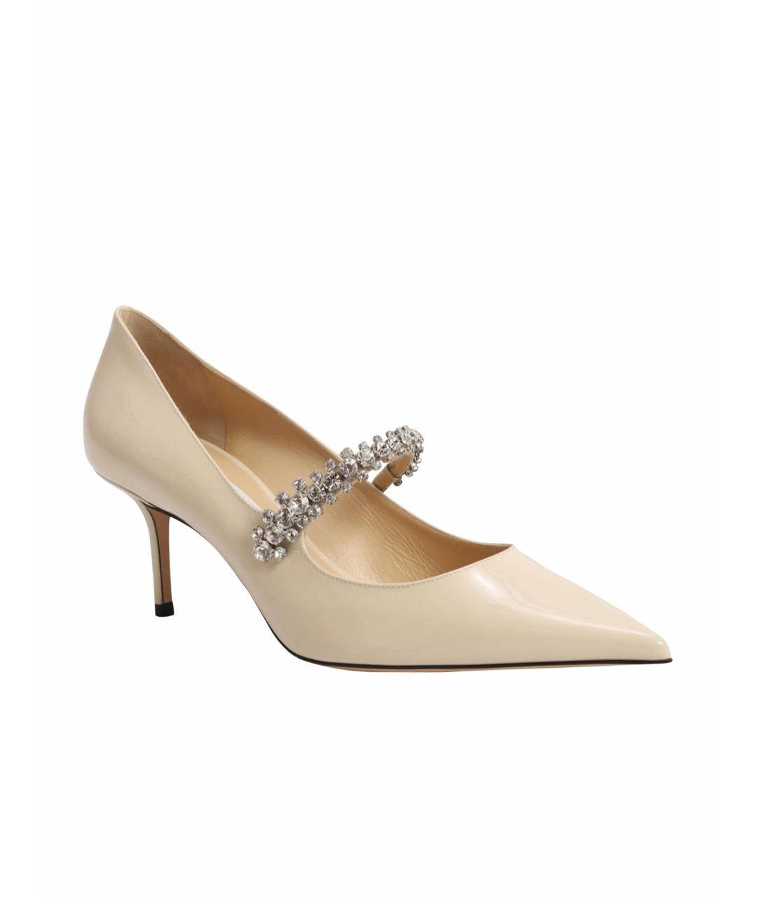 JIMMY CHOO Белые кожаные туфли, фото 1