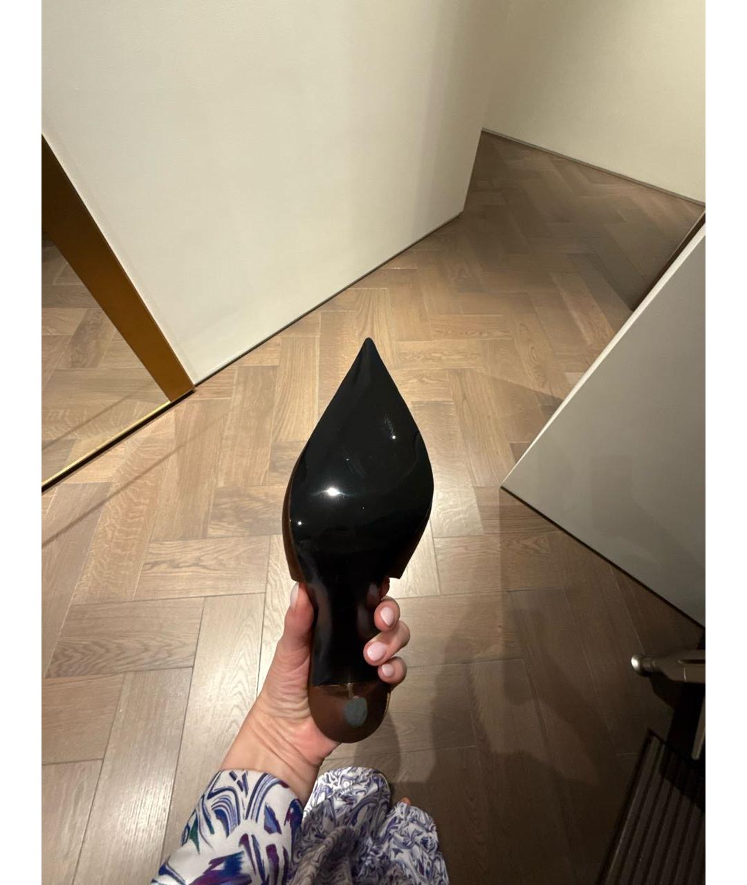 SAINT LAURENT Коричневые текстильные туфли, фото 4