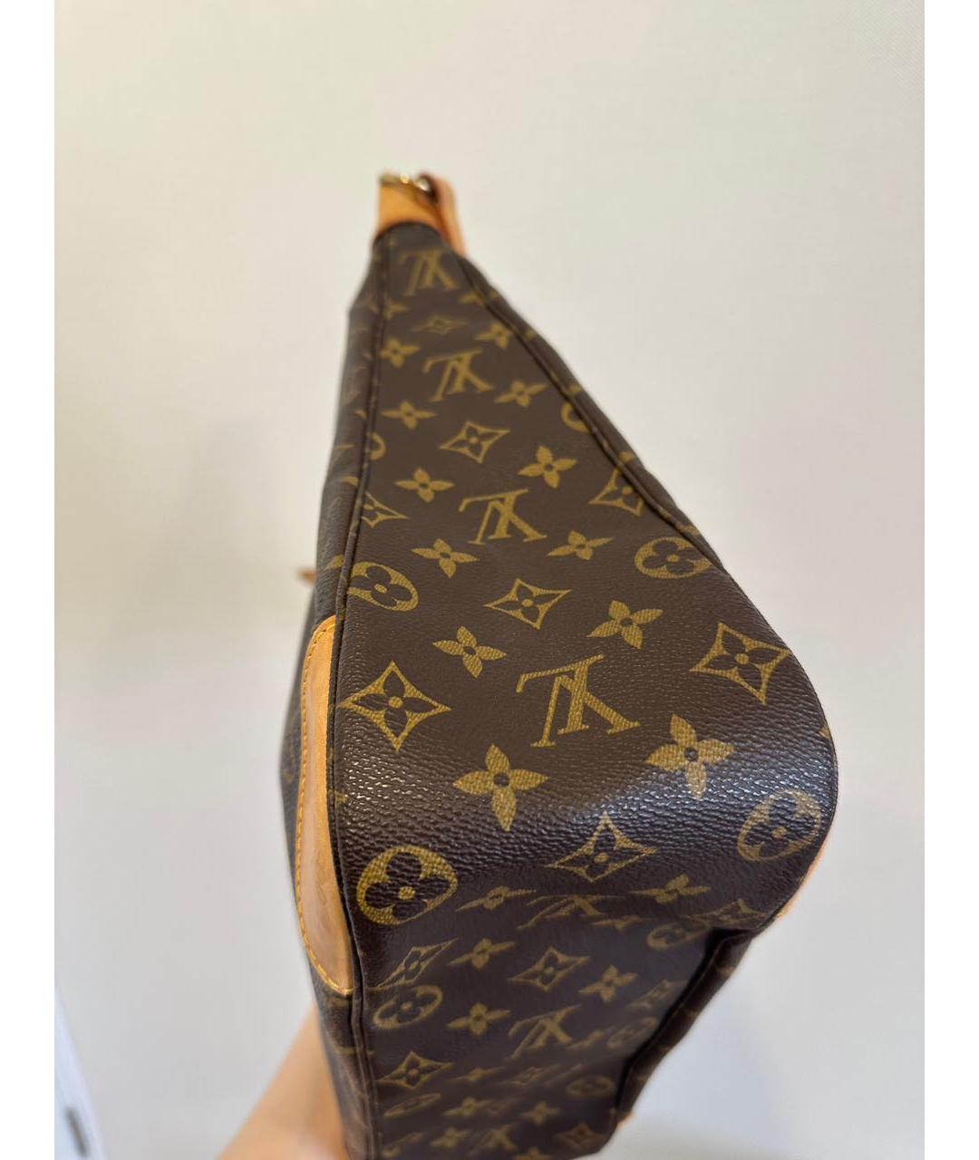 LOUIS VUITTON Коричневая кожаная сумка тоут, фото 6