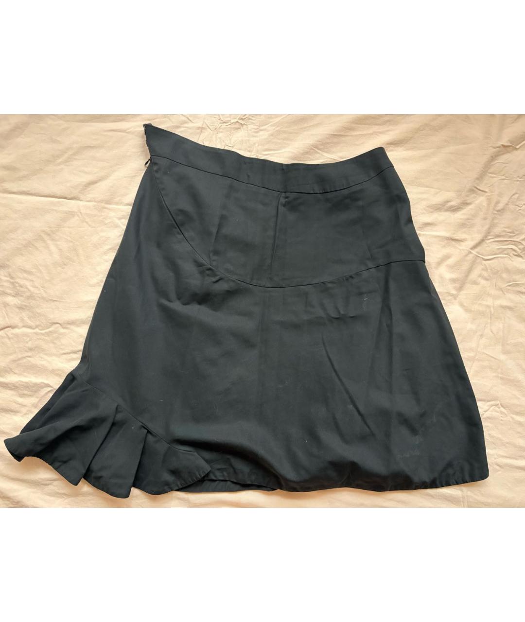 VIVIENNE WESTWOOD Черная хлопковая юбка миди, фото 2