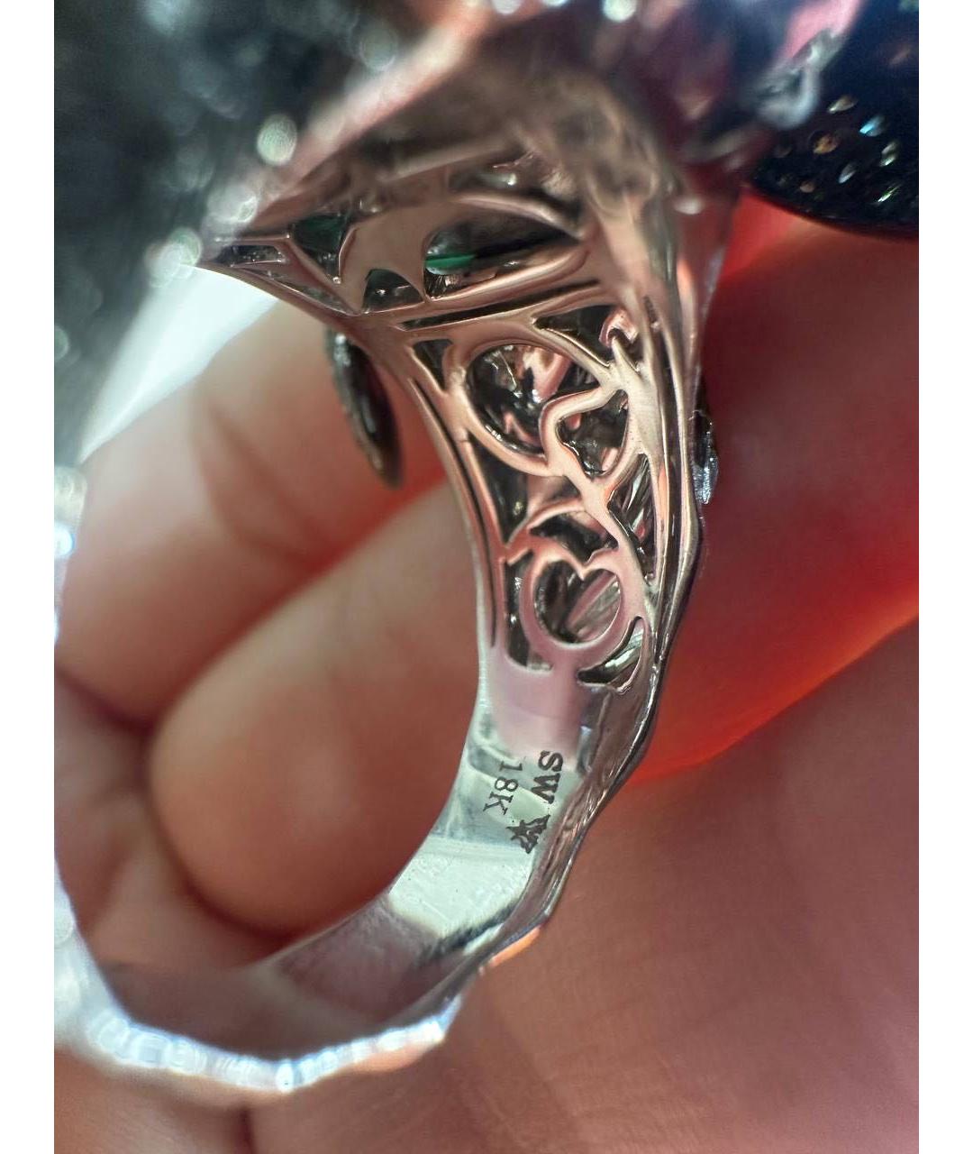 STEPHEN WEBSTER Зеленые кольцо из белого золота, фото 5