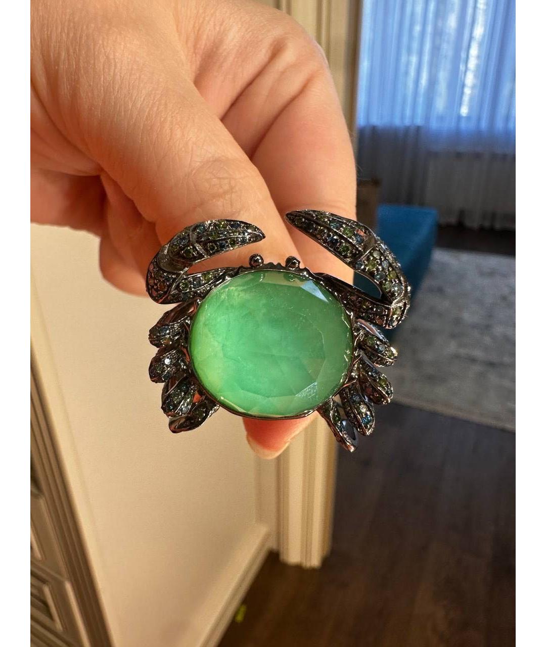 STEPHEN WEBSTER Зеленые кольцо из белого золота, фото 2