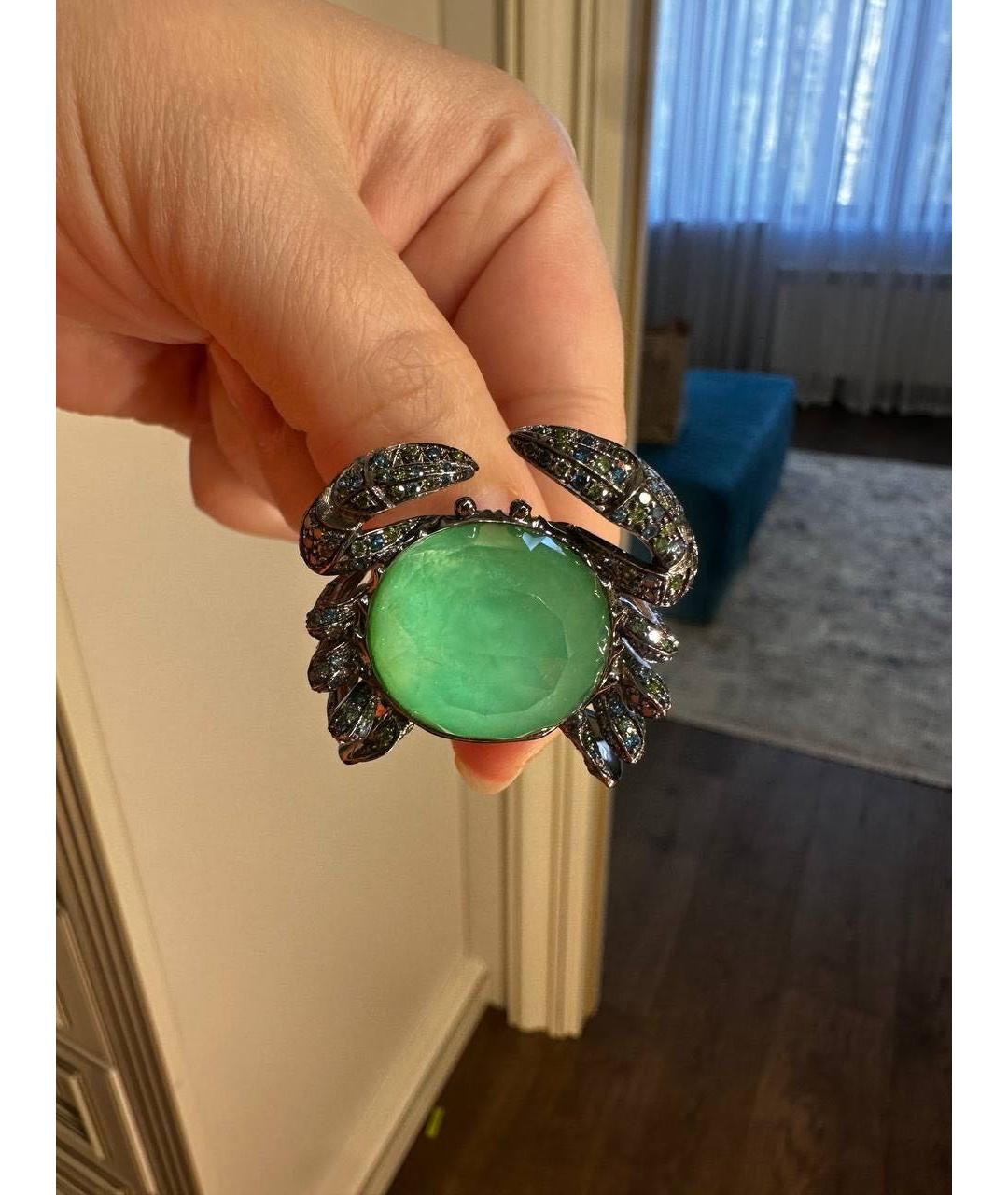 STEPHEN WEBSTER Зеленые кольцо из белого золота, фото 3