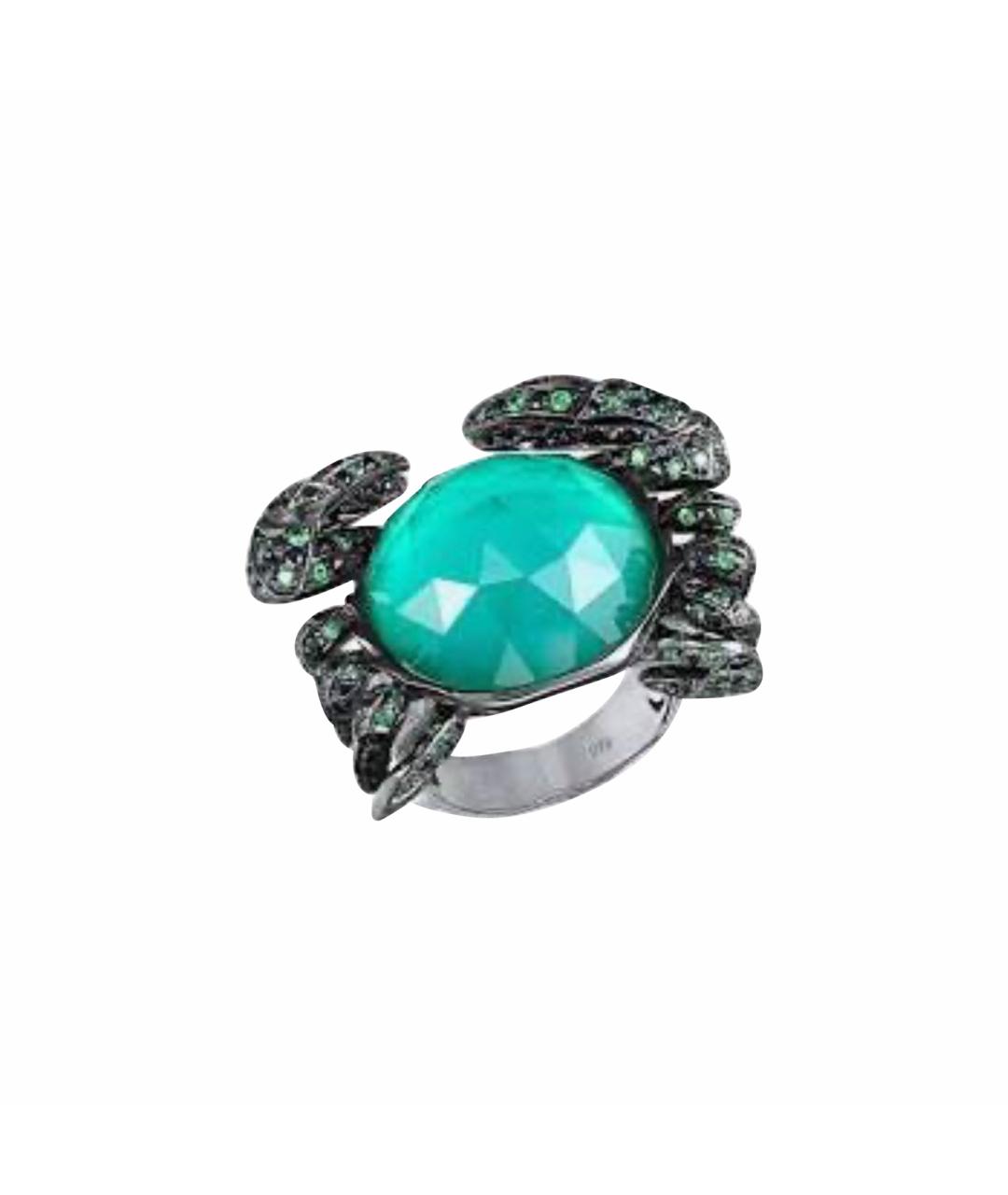 STEPHEN WEBSTER Зеленые кольцо из белого золота, фото 1